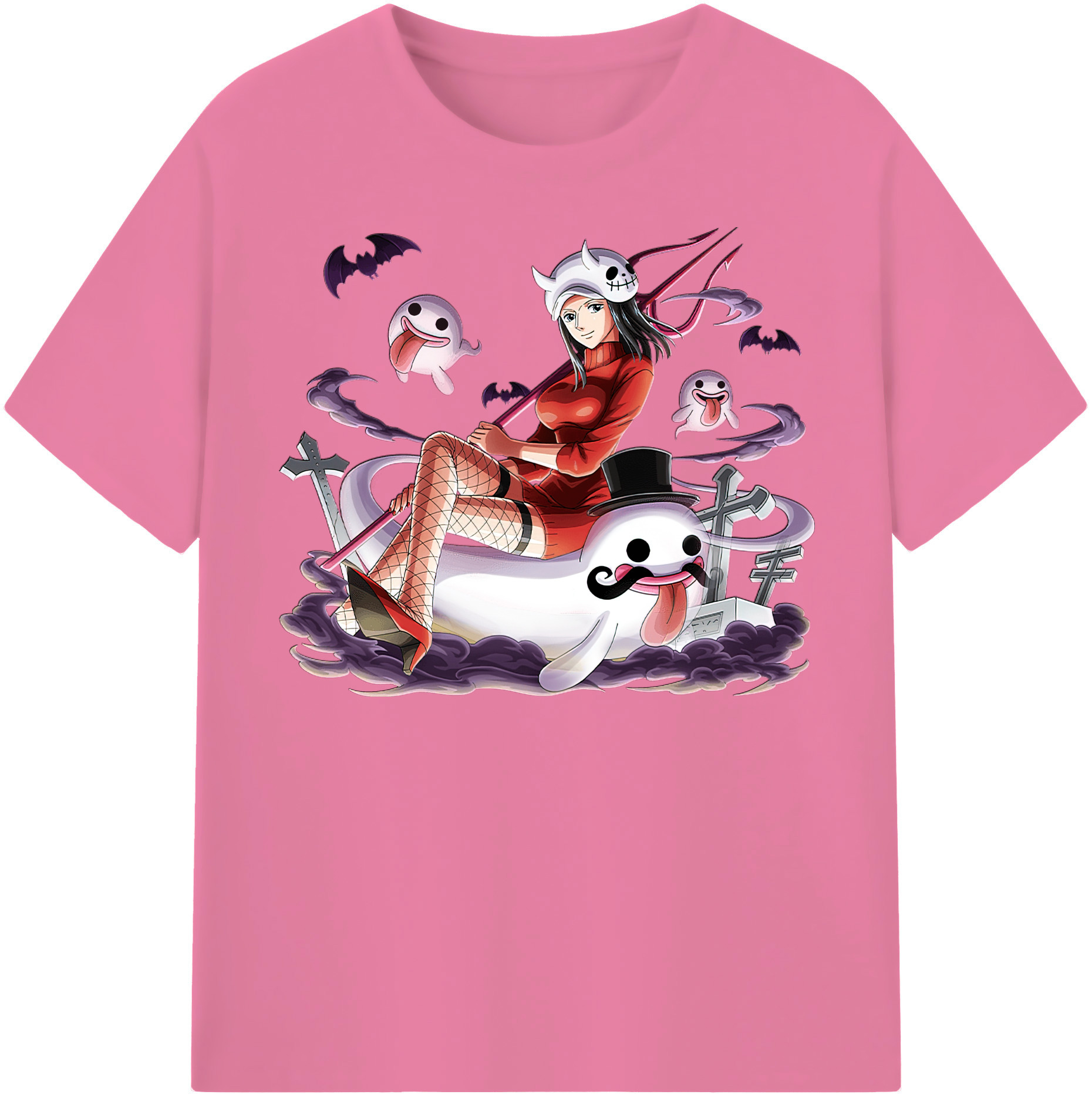 ワンピース ニコ・ロビン ONE PIECE Nico Robin 綿100％半袖Tシャツ（フロントプリント）